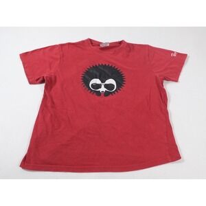Ray-Ban T-Shirt Womens M Red Hedgehog Graphic Short Sleeve Casual Crew Neck Tee